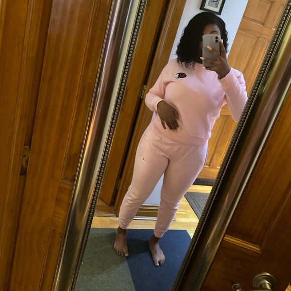 Pink Champion Reverse Weave Sweatsuit - Picture 2 of 4